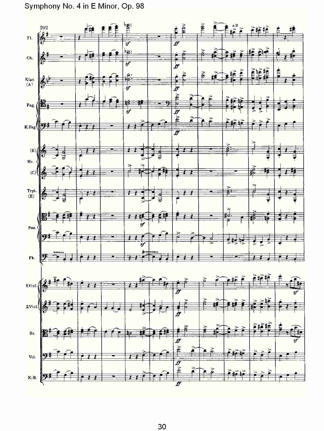 E小调第四交响曲, Op.98第四乐章（六）