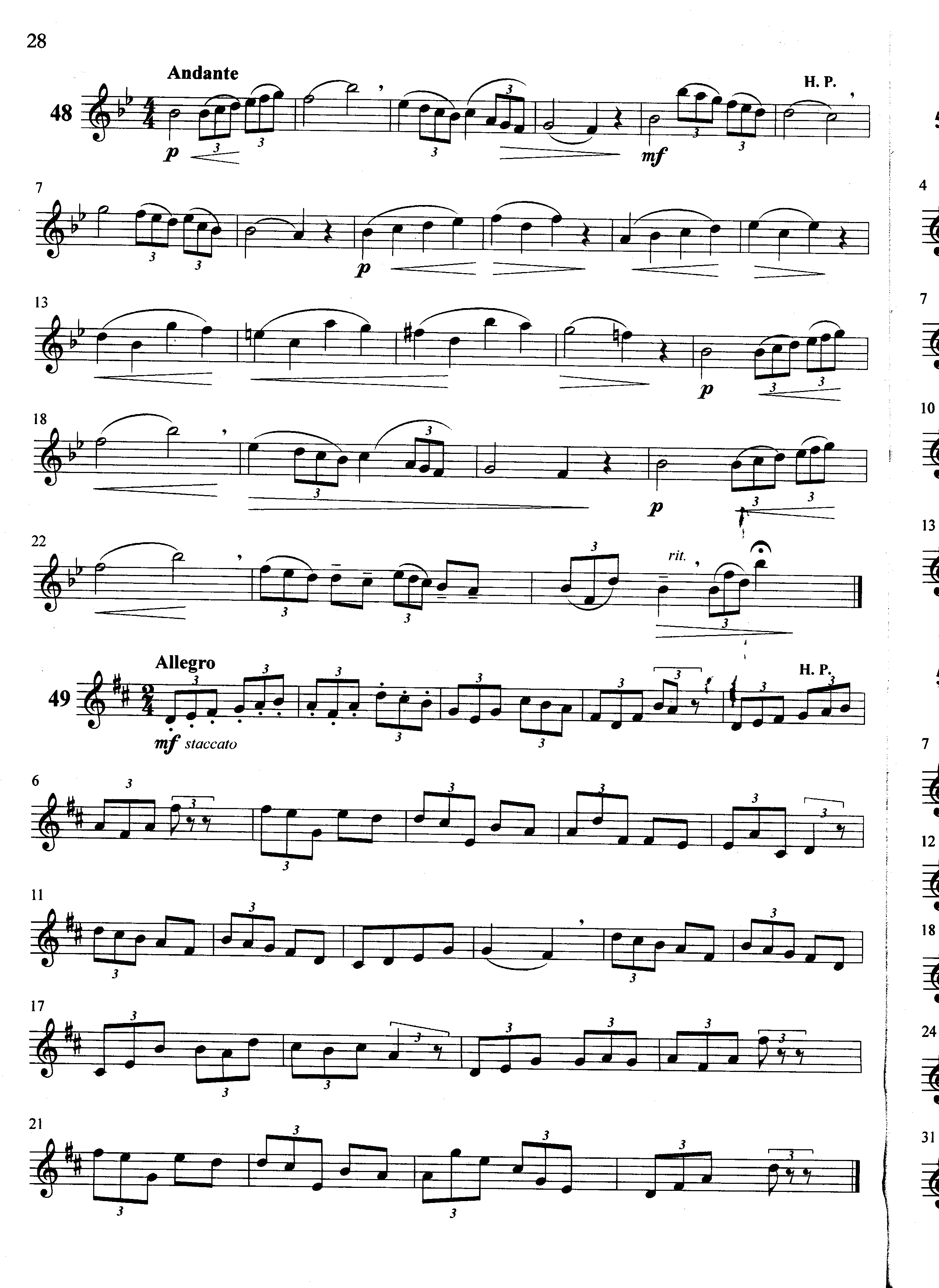 萨克斯管练习曲第100—028页