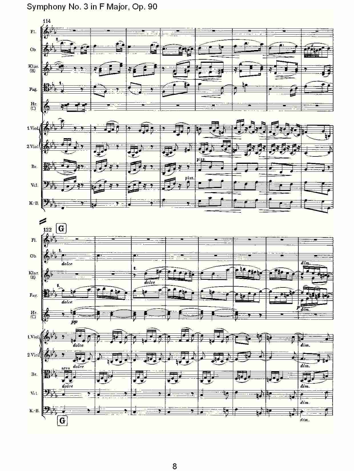 F大调第三交响曲, Op.90第三乐章（二）
