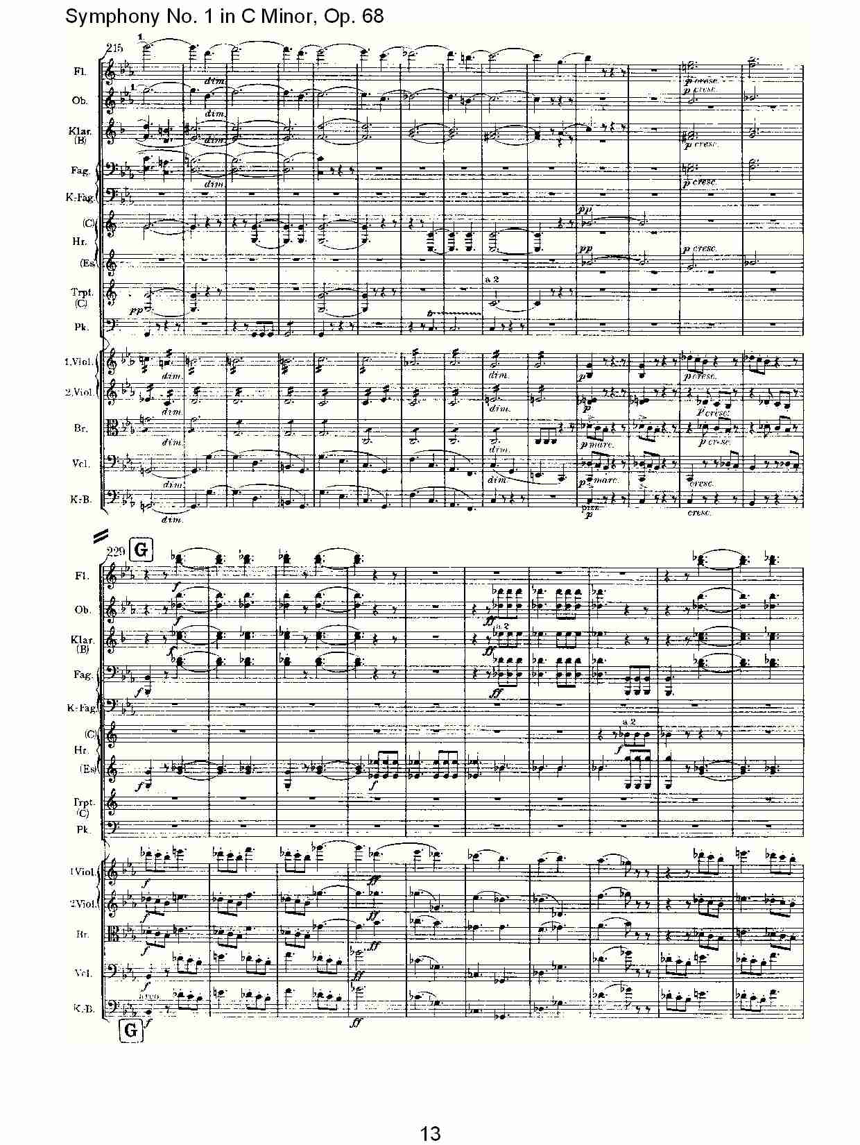 C小调第一交响曲, Op.68 第一乐章（三）.