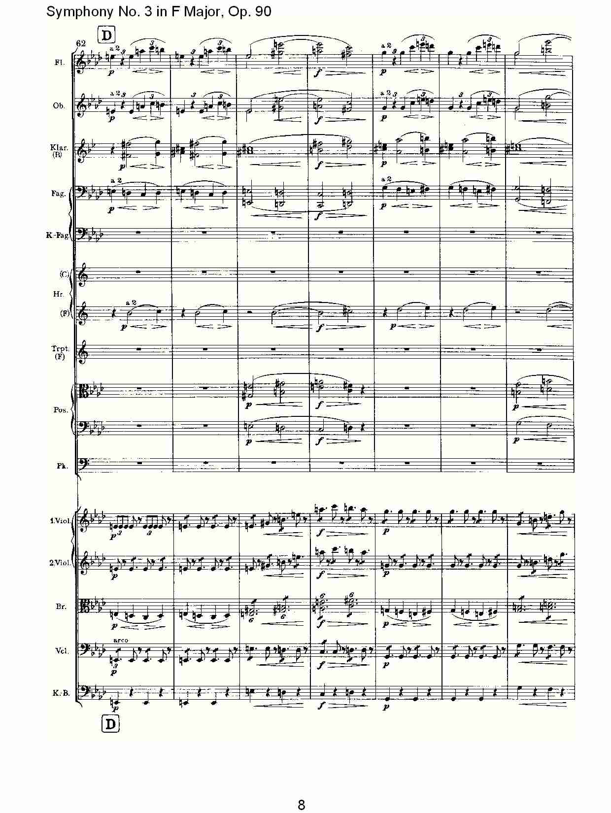 F大调第三交响曲, Op.90第四乐章（二）
