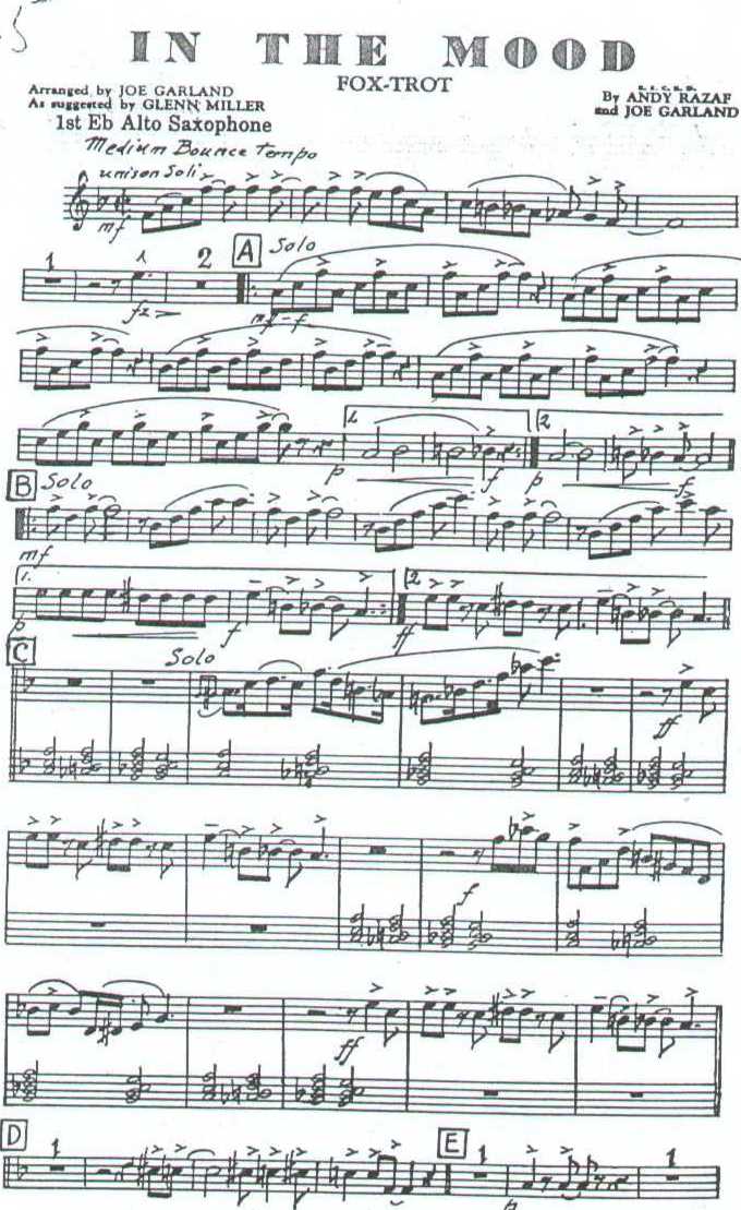 协奏曲  （萨克斯爵士乐音乐考级乐谱）