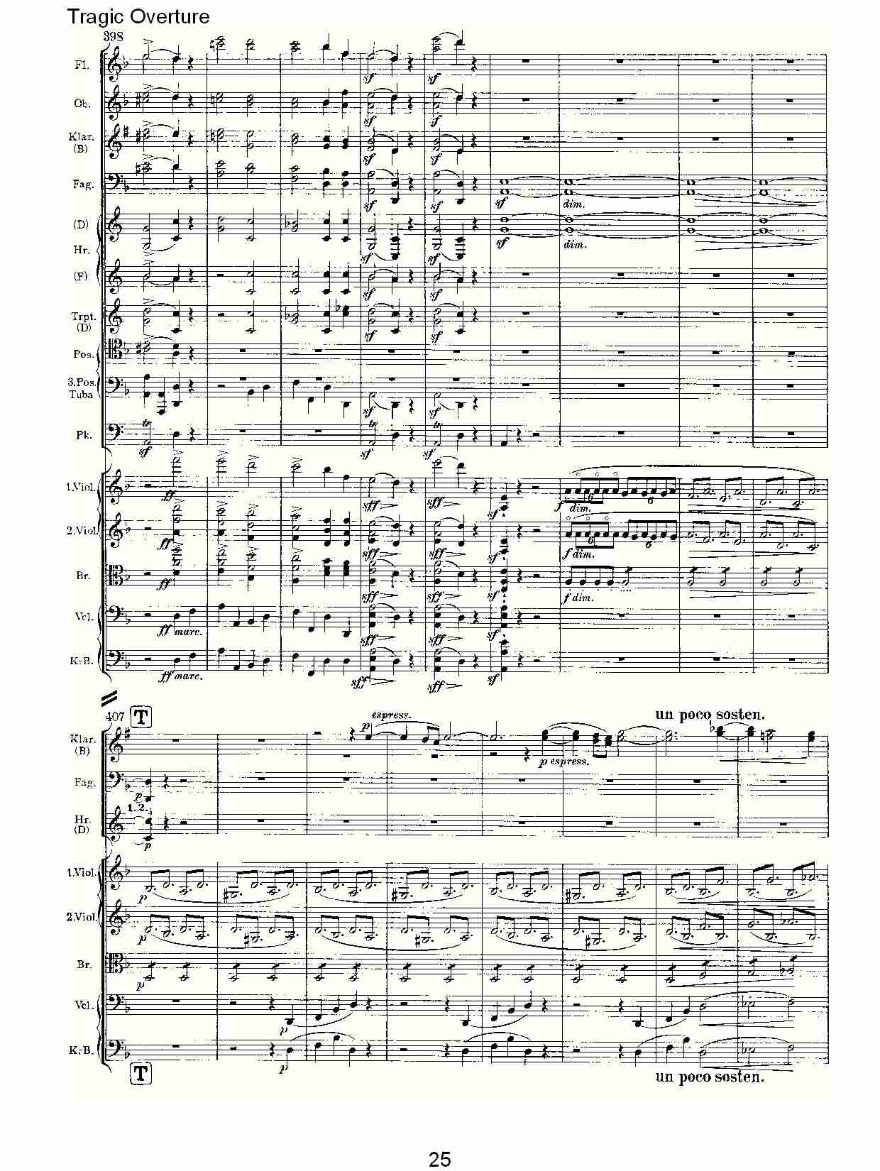 Tragic Overture   悲惨的前奏曲（五）