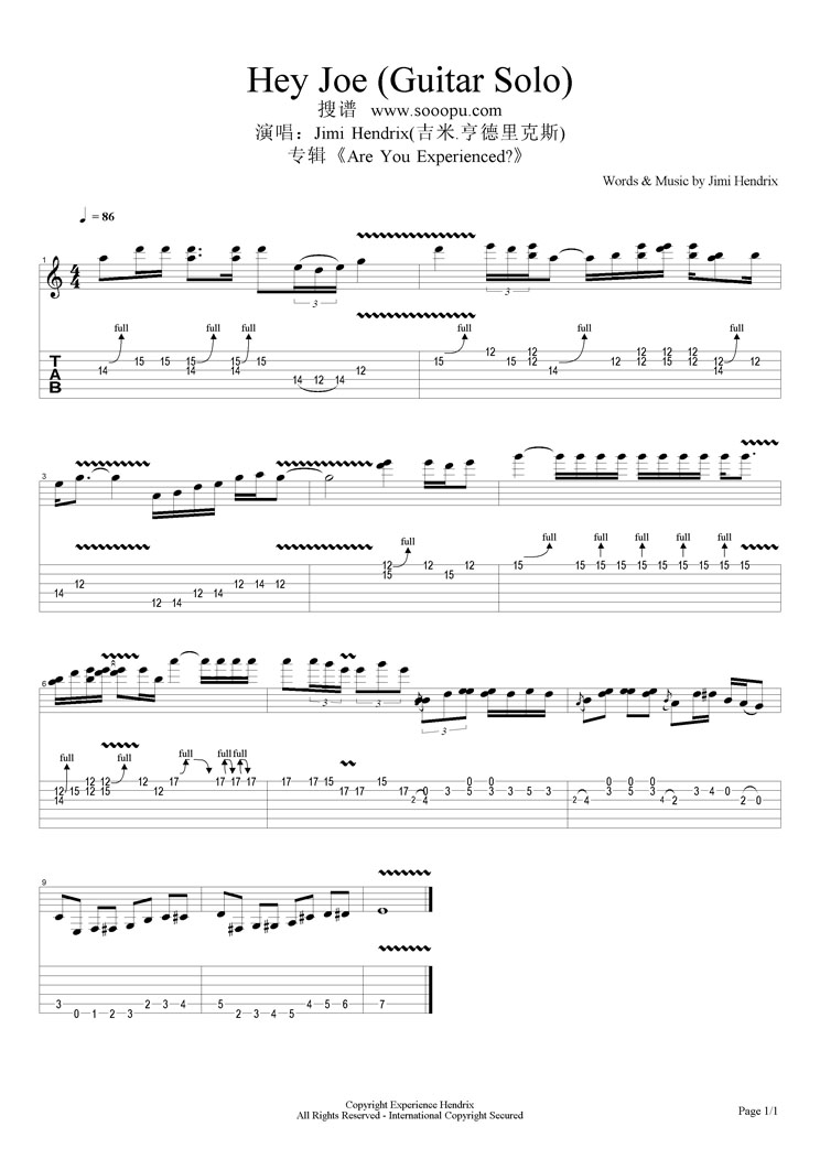 Hey Joe (Guitar Solo)