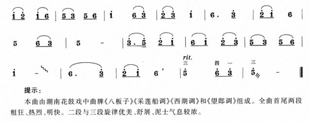 花鼓戏曲调联奏（高音板胡）