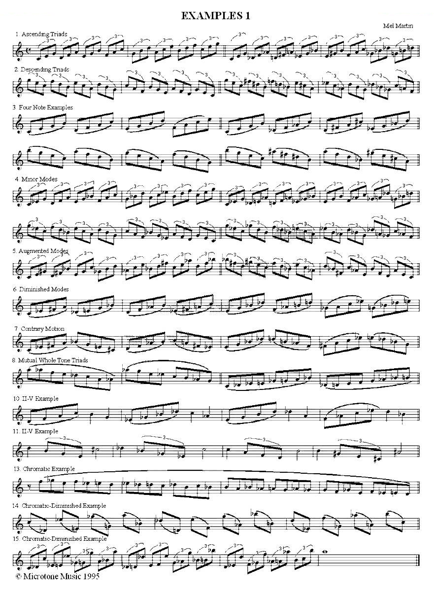 EXAMPLES（爵士乐练习曲2首）