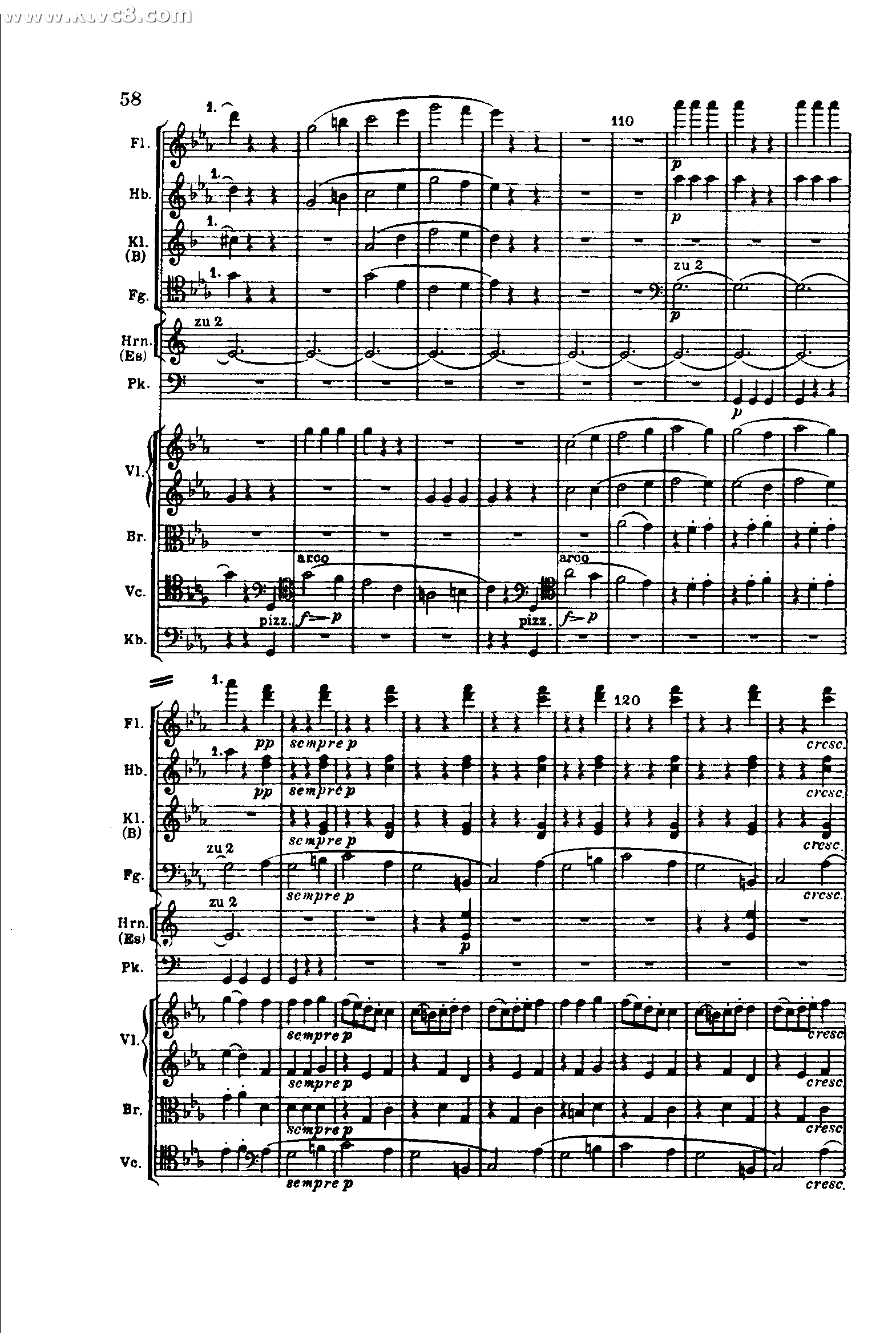 贝多芬第五交响曲 命运（第三乐章）快板：c 小调作品67