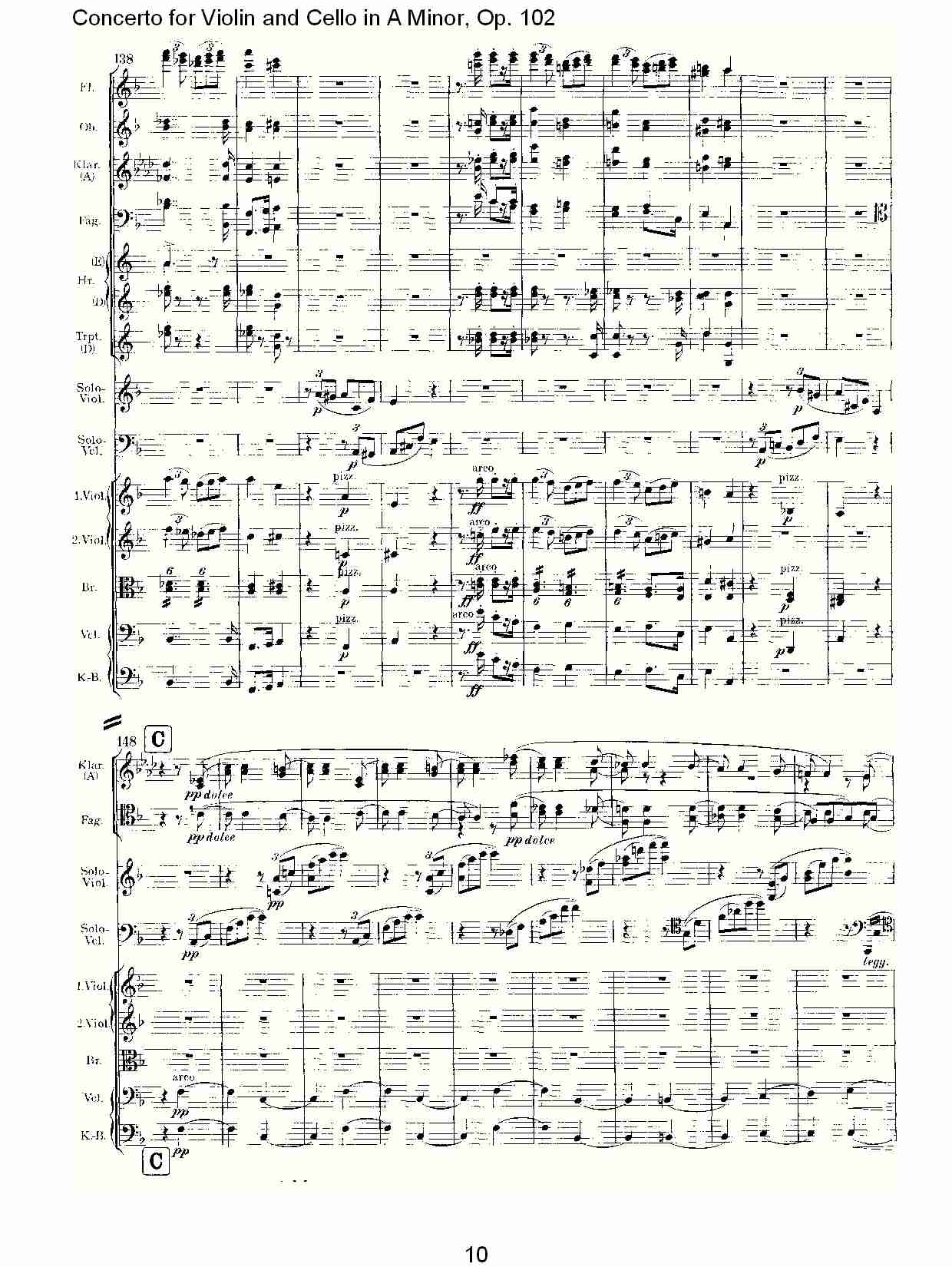 A小调小提琴与大提琴协奏曲, Op.102第三乐章（二）