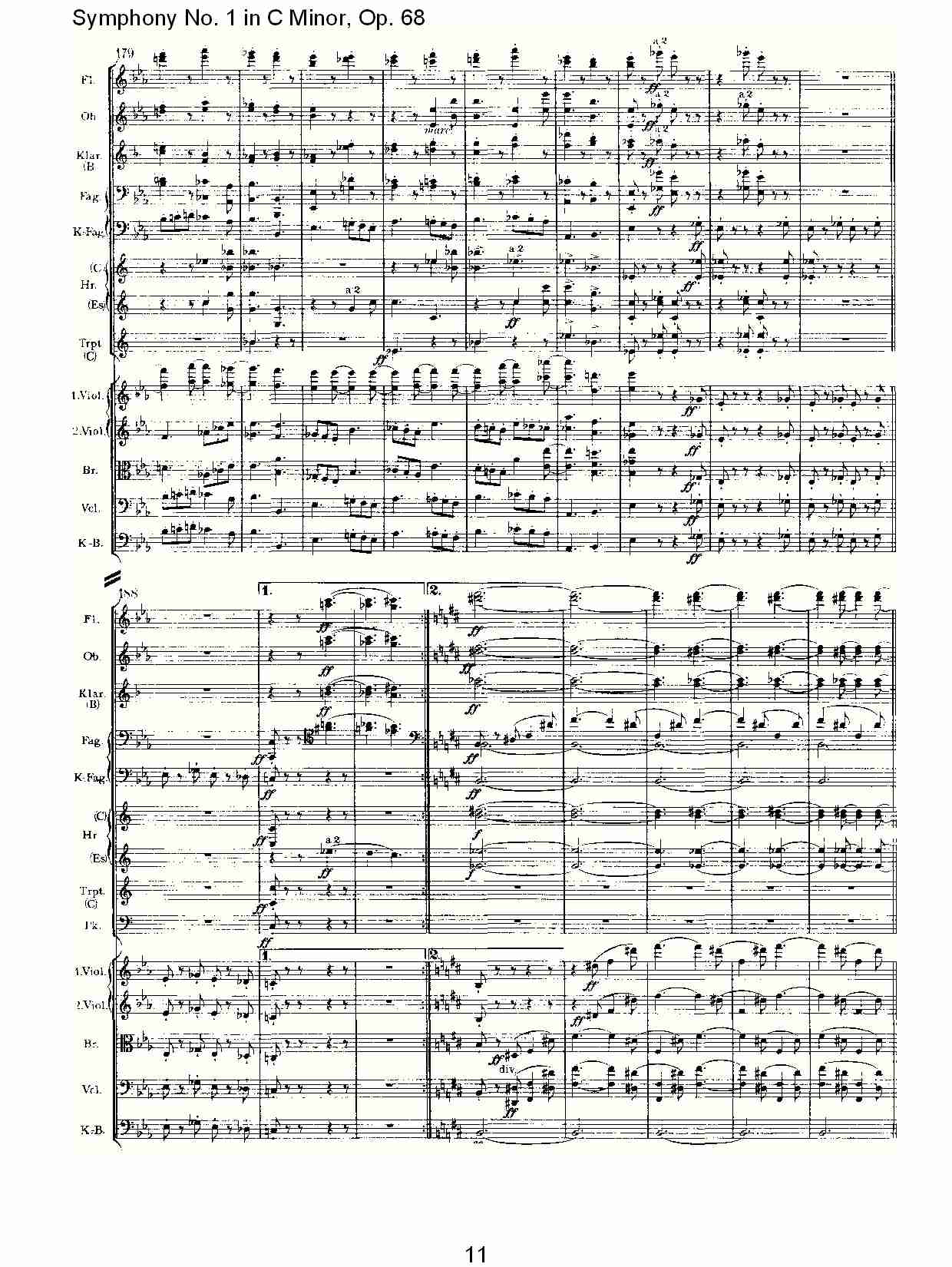 C小调第一交响曲, Op.68 第一乐章（三）.