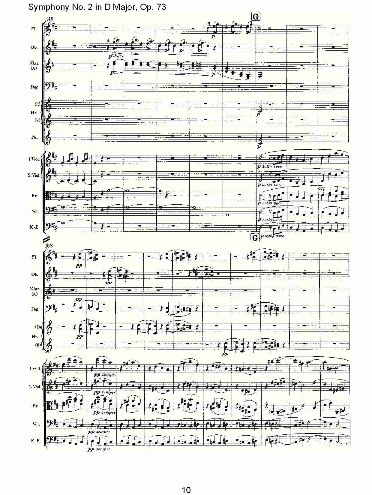 D大调第二交响曲, Op.73第四乐章（二）
