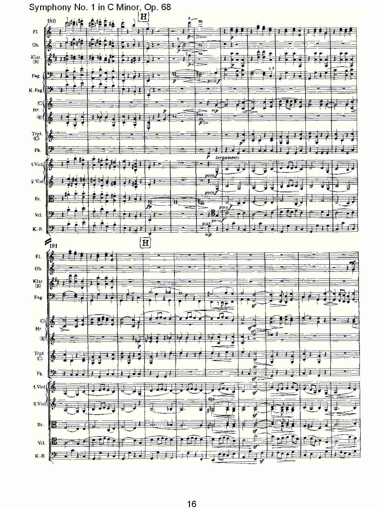 C小调第一交响曲, Op.68 第四乐章（四）.