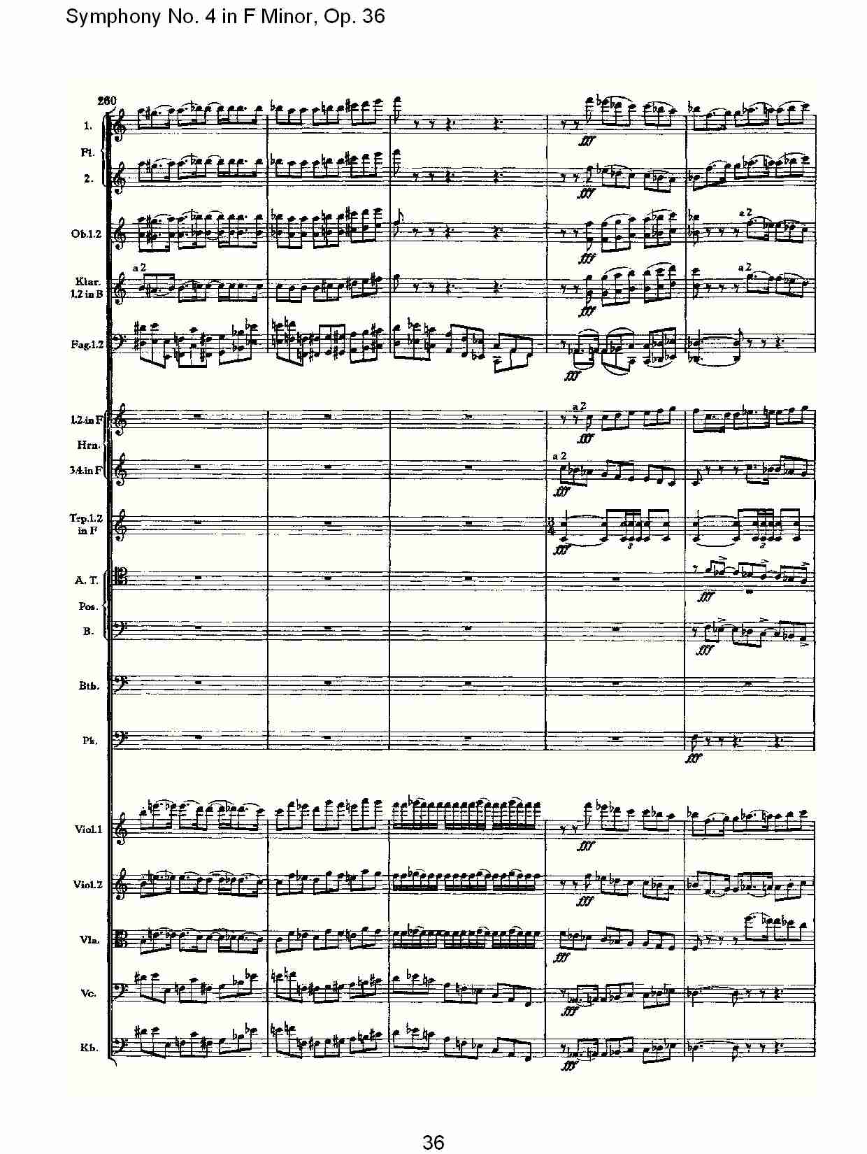 F小调第四交响曲,  Op. 36 第一乐章（八）