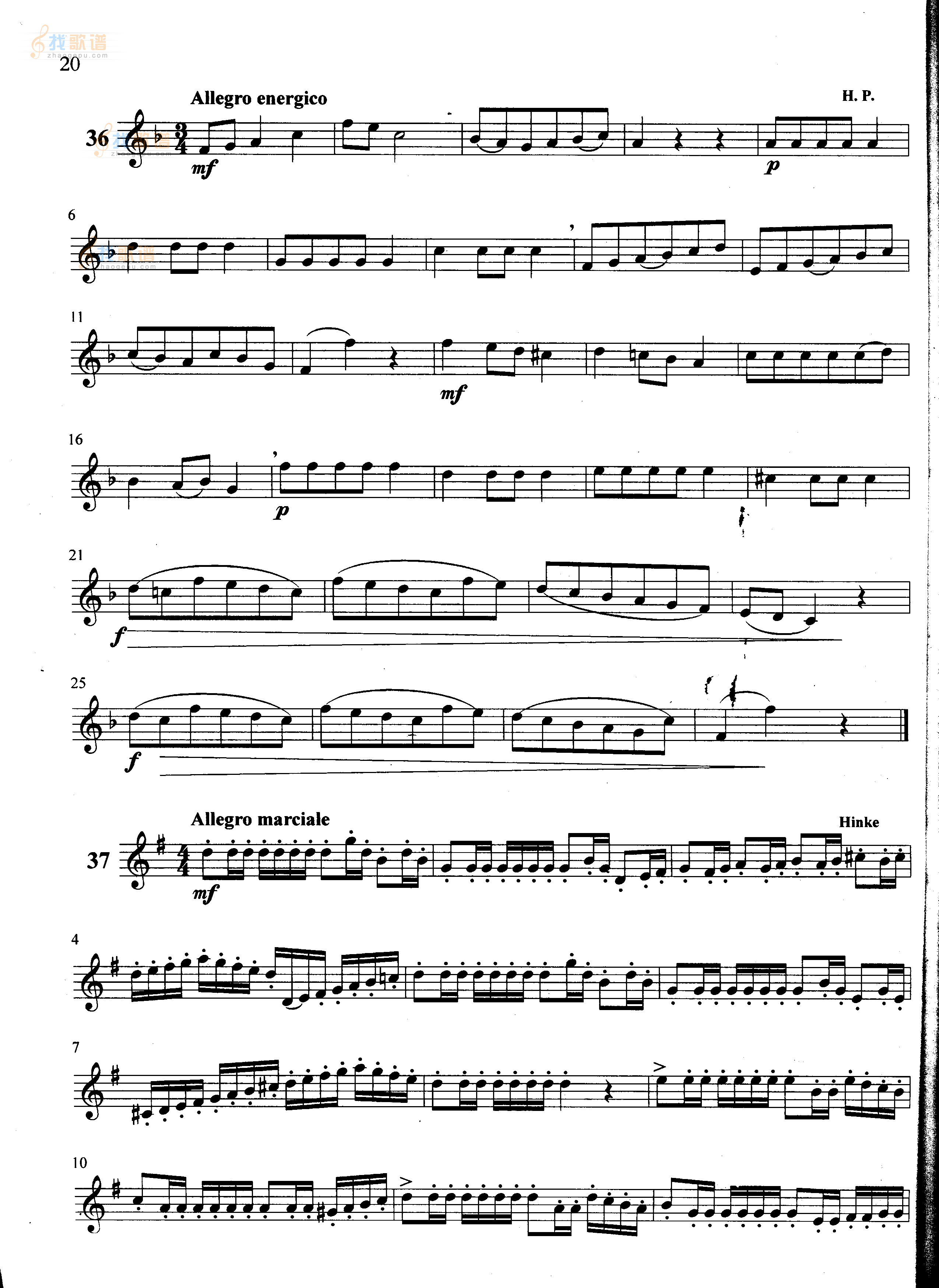 萨克斯管练习曲第100—020页