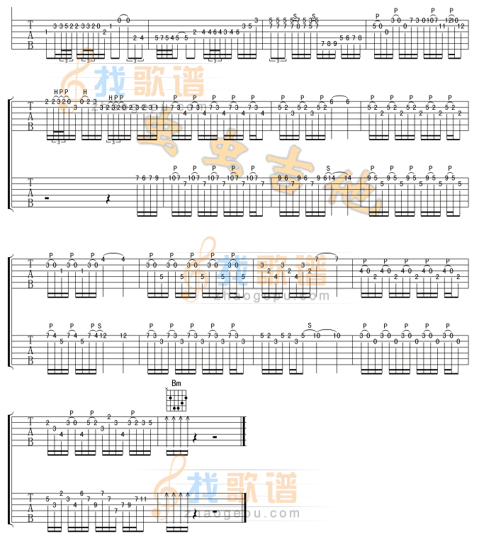 Hotel California 加州旅馆吉他谱( 六)-