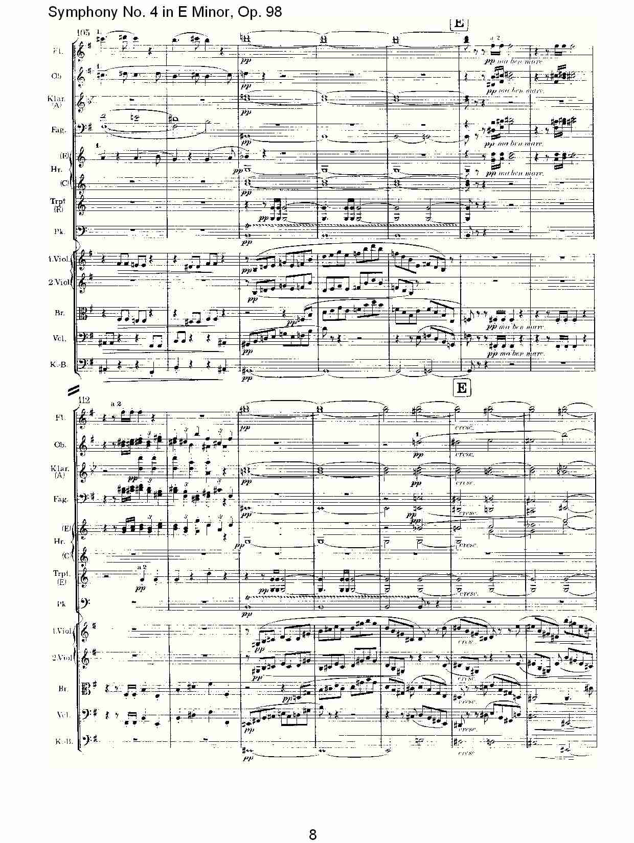 E小调第四交响曲, Op.98第一乐章（二）