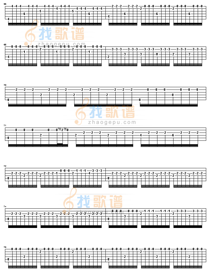 阿尔汉布拉宫的回忆吉他谱( GTP 六)
