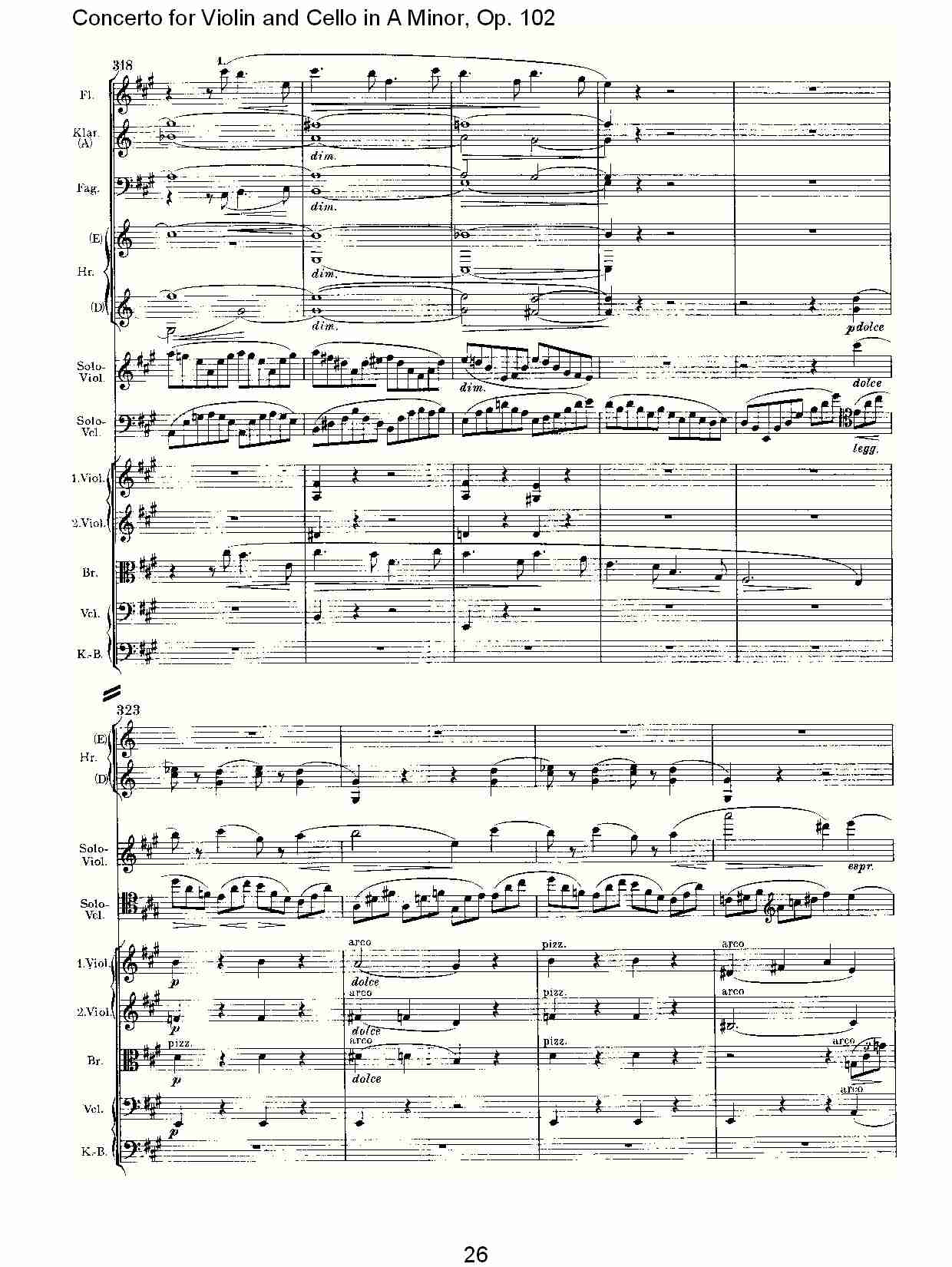 A小调小提琴与大提琴协奏曲, Op.102第一乐章（六）