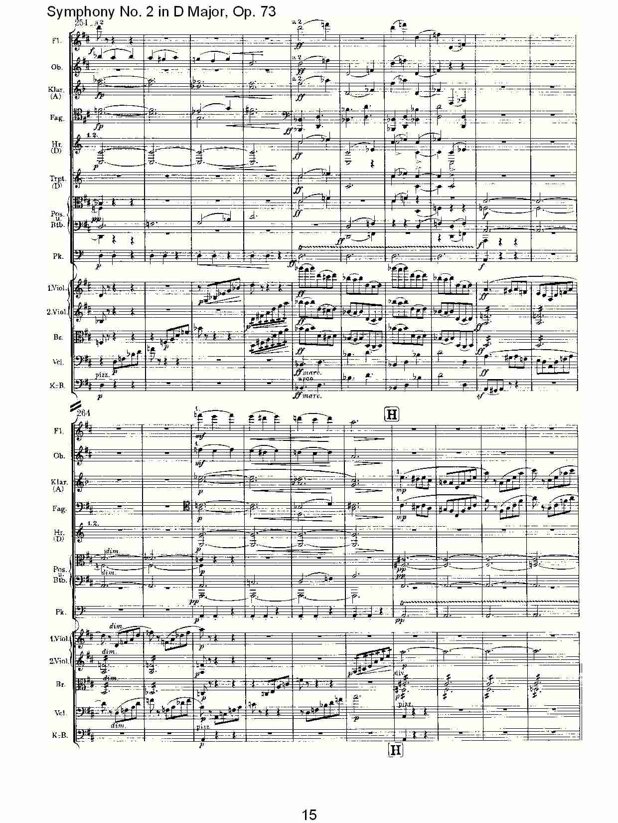 D大调第二交响曲, Op.73第一乐章（三）