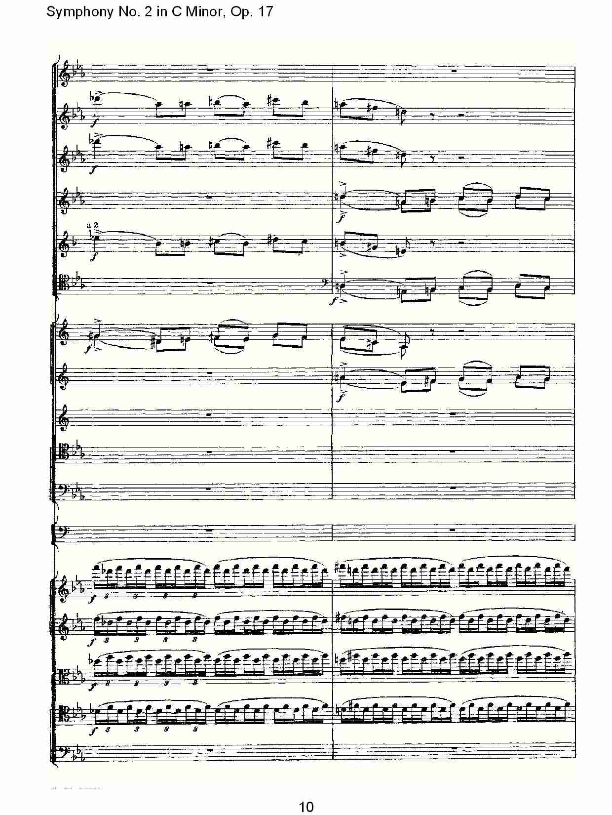 C小调第二交响曲, Op.17第一乐章（二）