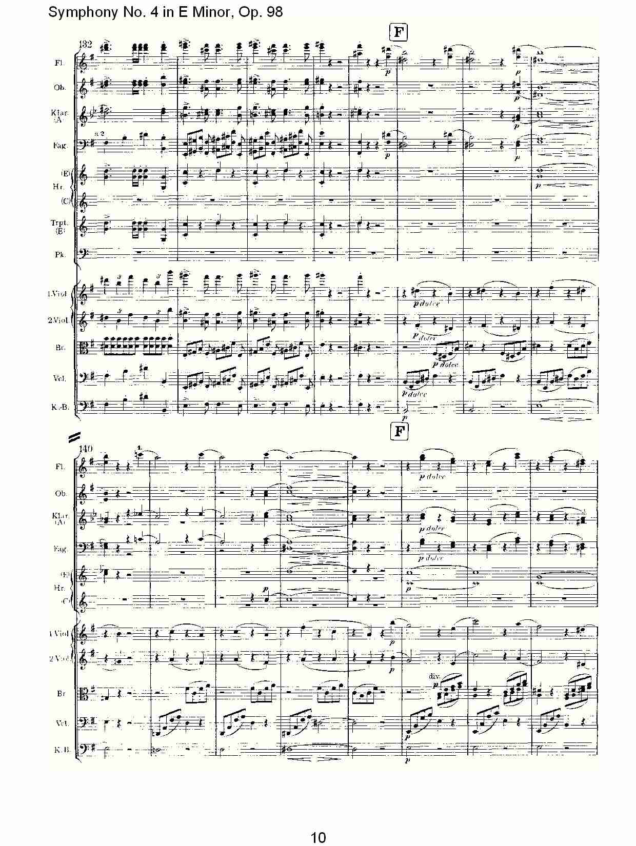 E小调第四交响曲, Op.98第一乐章（二）