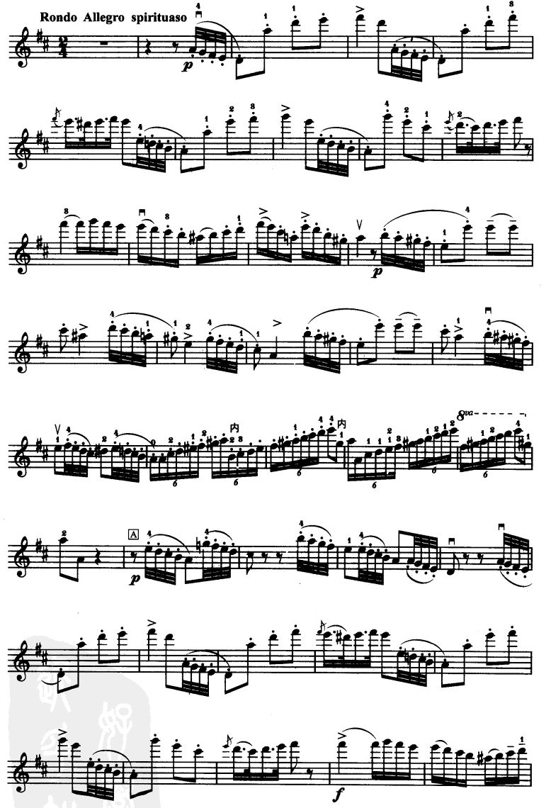D大调小提琴协奏曲