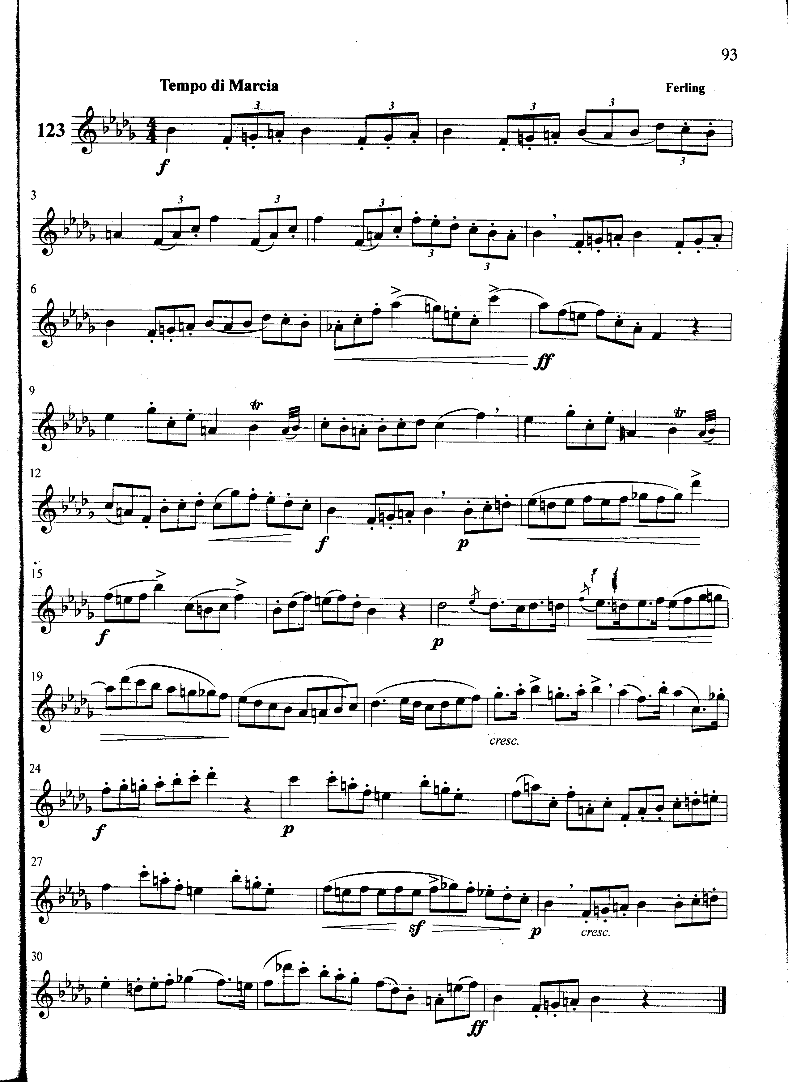 萨克斯管练习曲第100—093页
