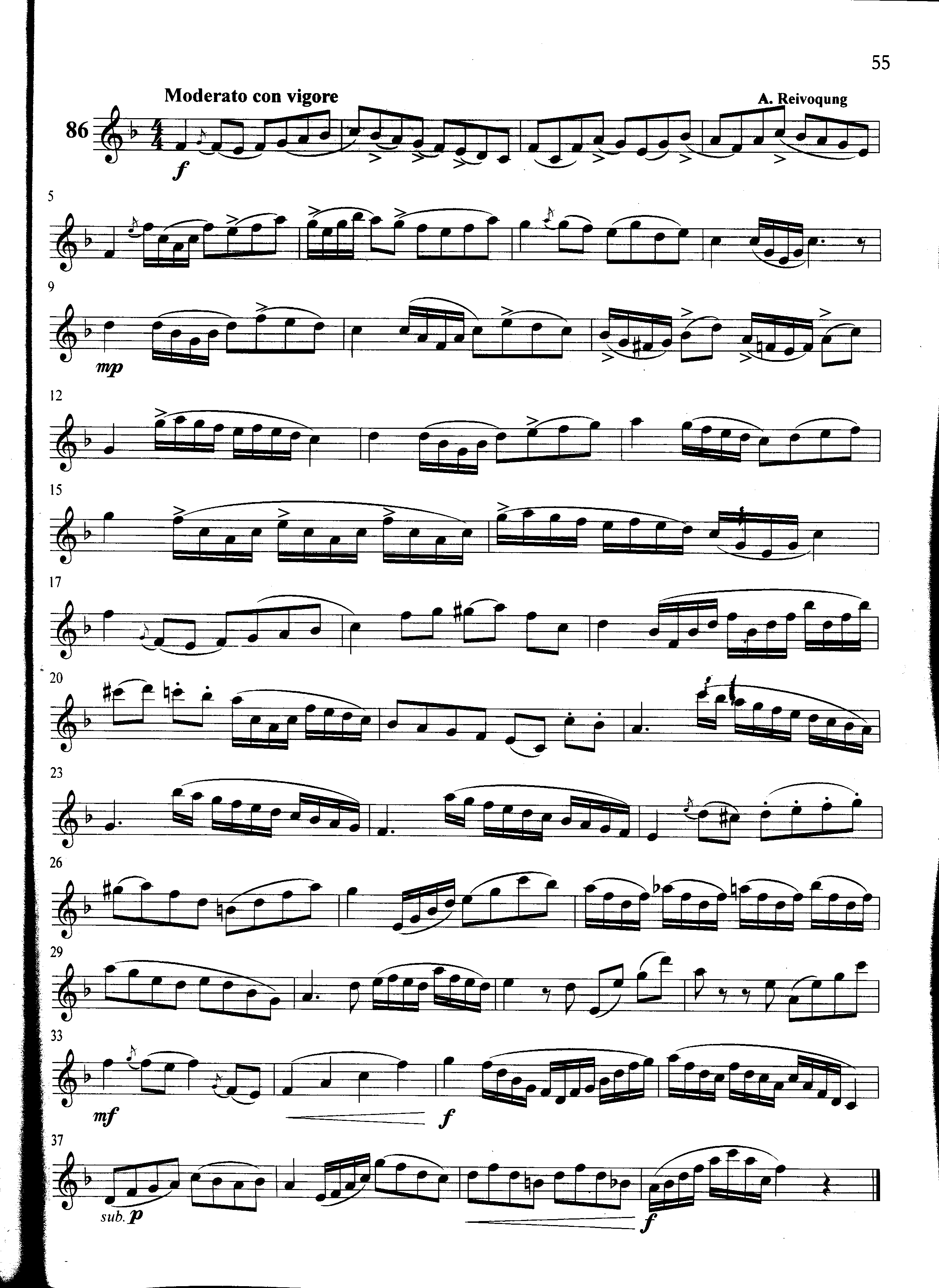 萨克斯管练习曲第100—055页