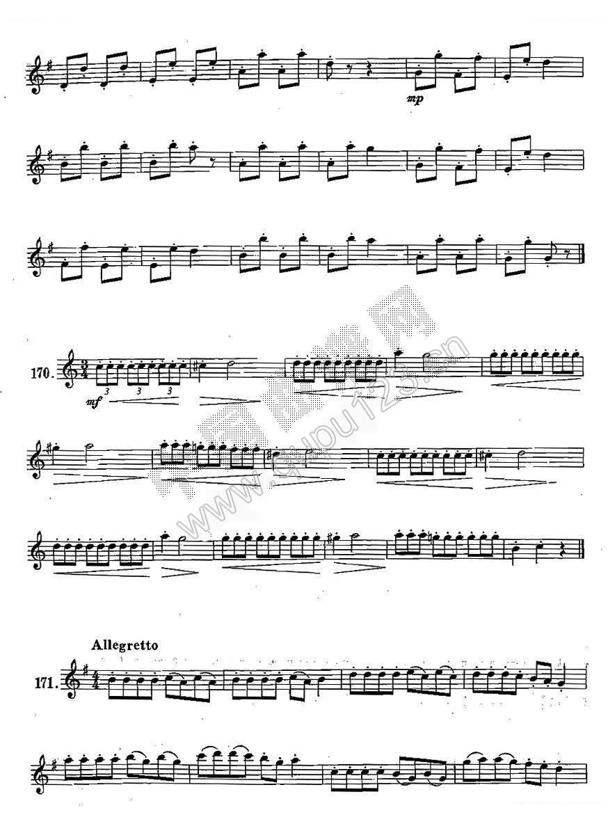 练习曲合集：28、断音练习