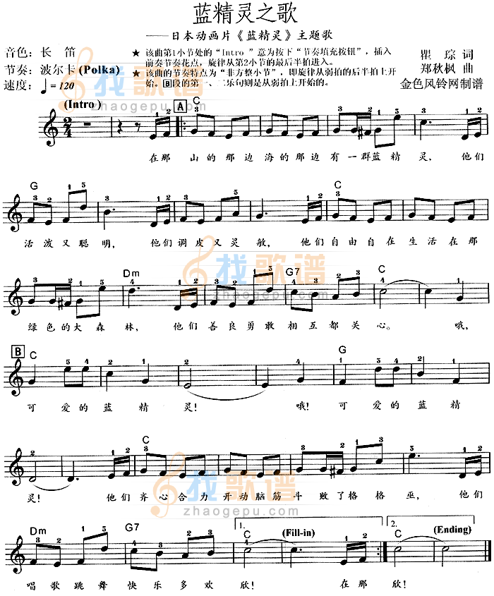 蓝精灵之歌(蓝精灵主题歌)