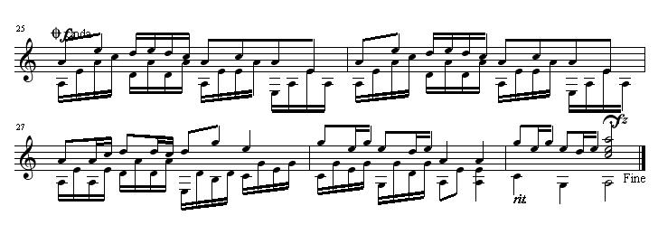 瑶族舞曲 吉他独奏谱