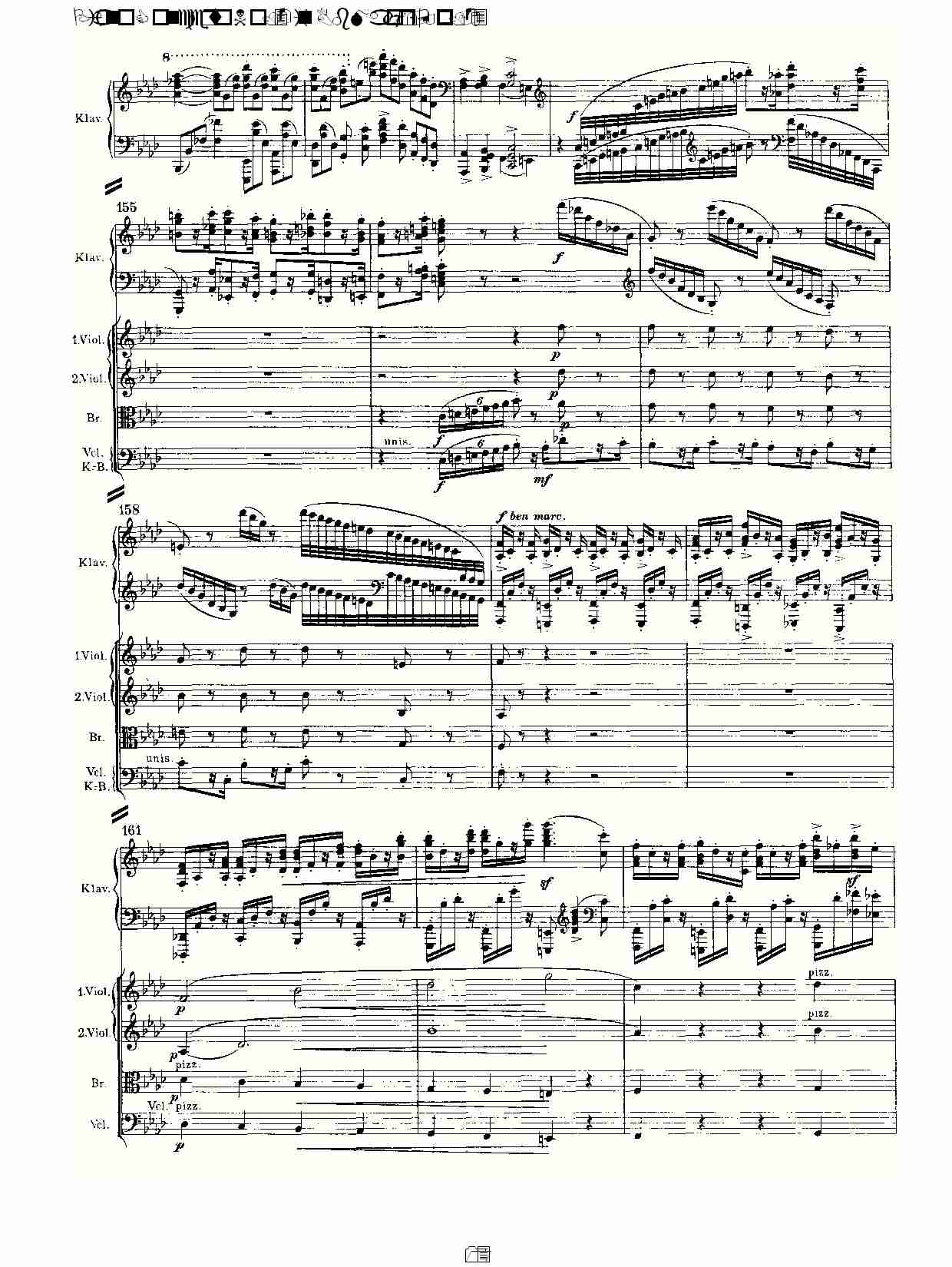 Bb大调钢琴第二协奏曲, Op.83第一乐章（三）