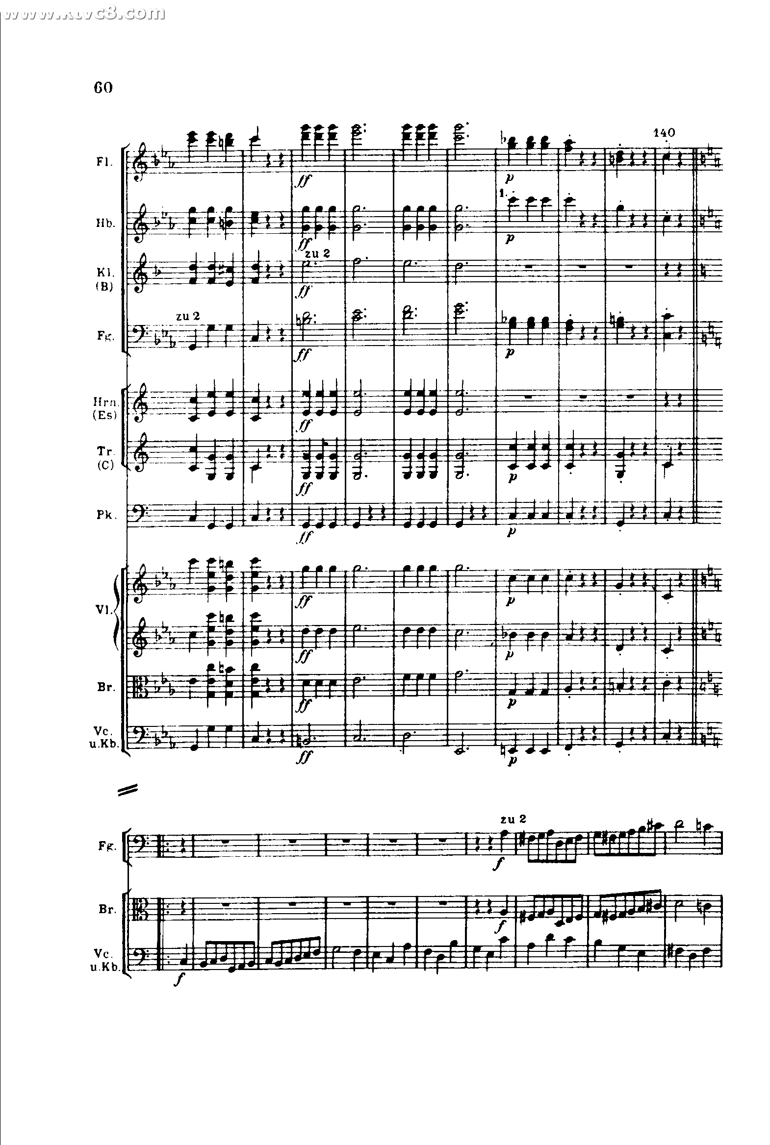 贝多芬第五交响曲 命运（第三乐章）快板：c 小调作品67