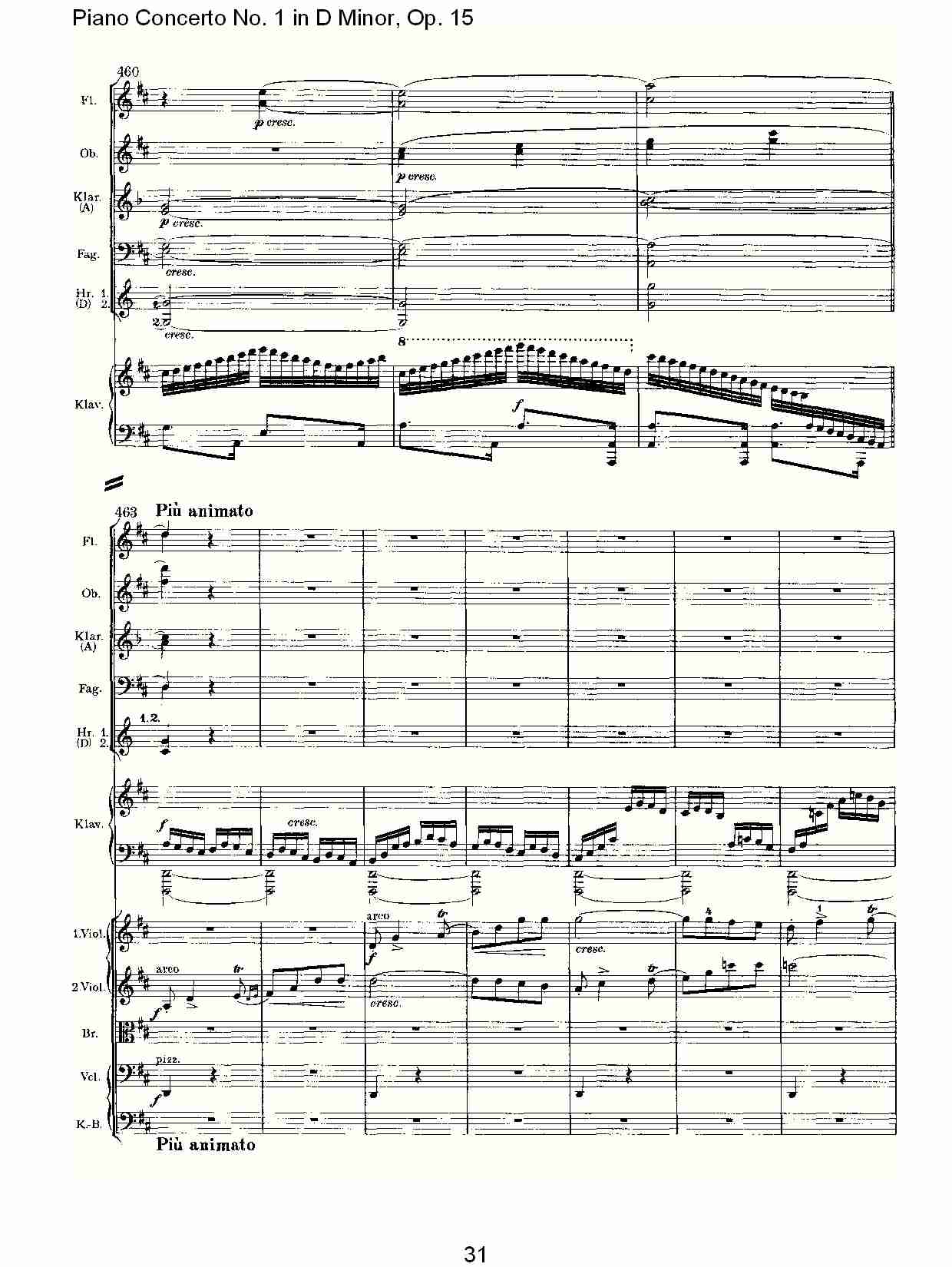 D小调钢琴第一协奏曲, Op.15第三乐章（七）