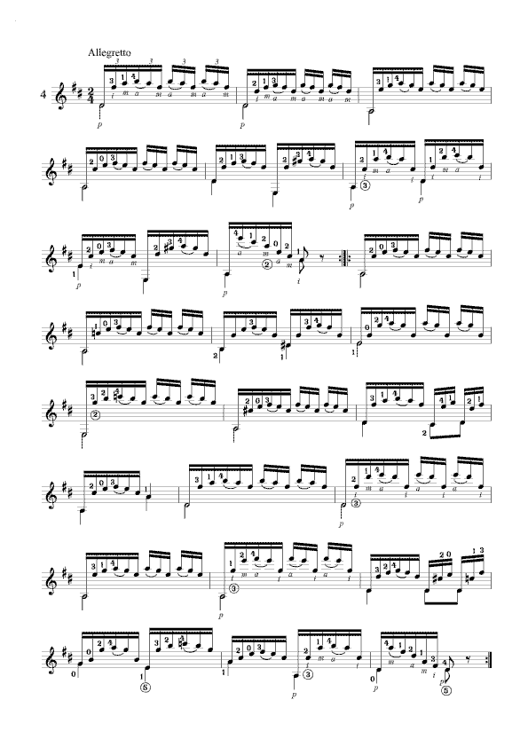 卡尔卡西练习曲4