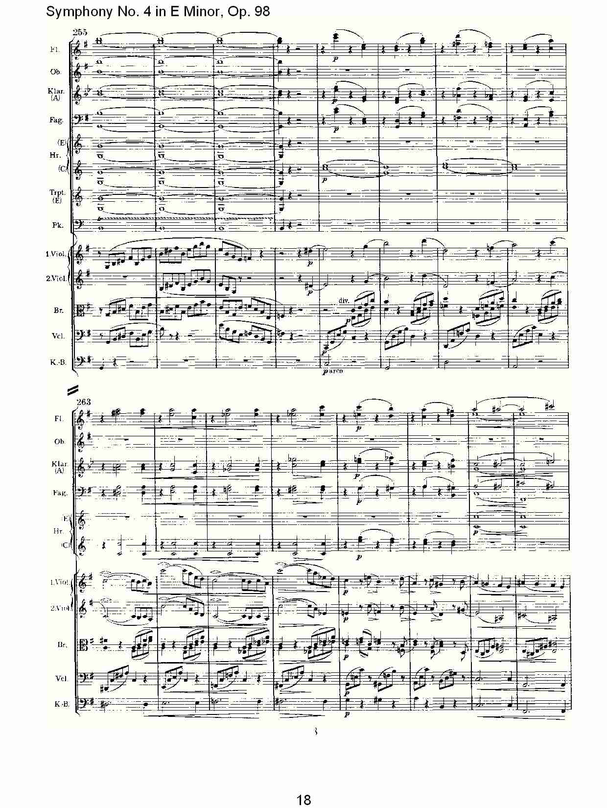 E小调第四交响曲, Op.98第一乐章（四）