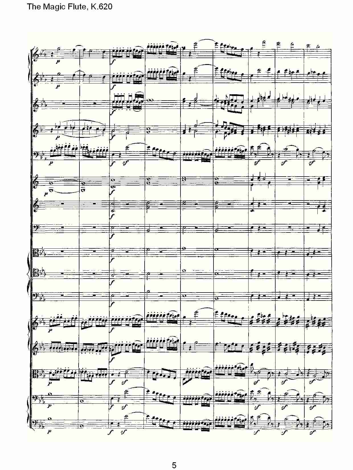 The Magic Flute, K.620 （一）