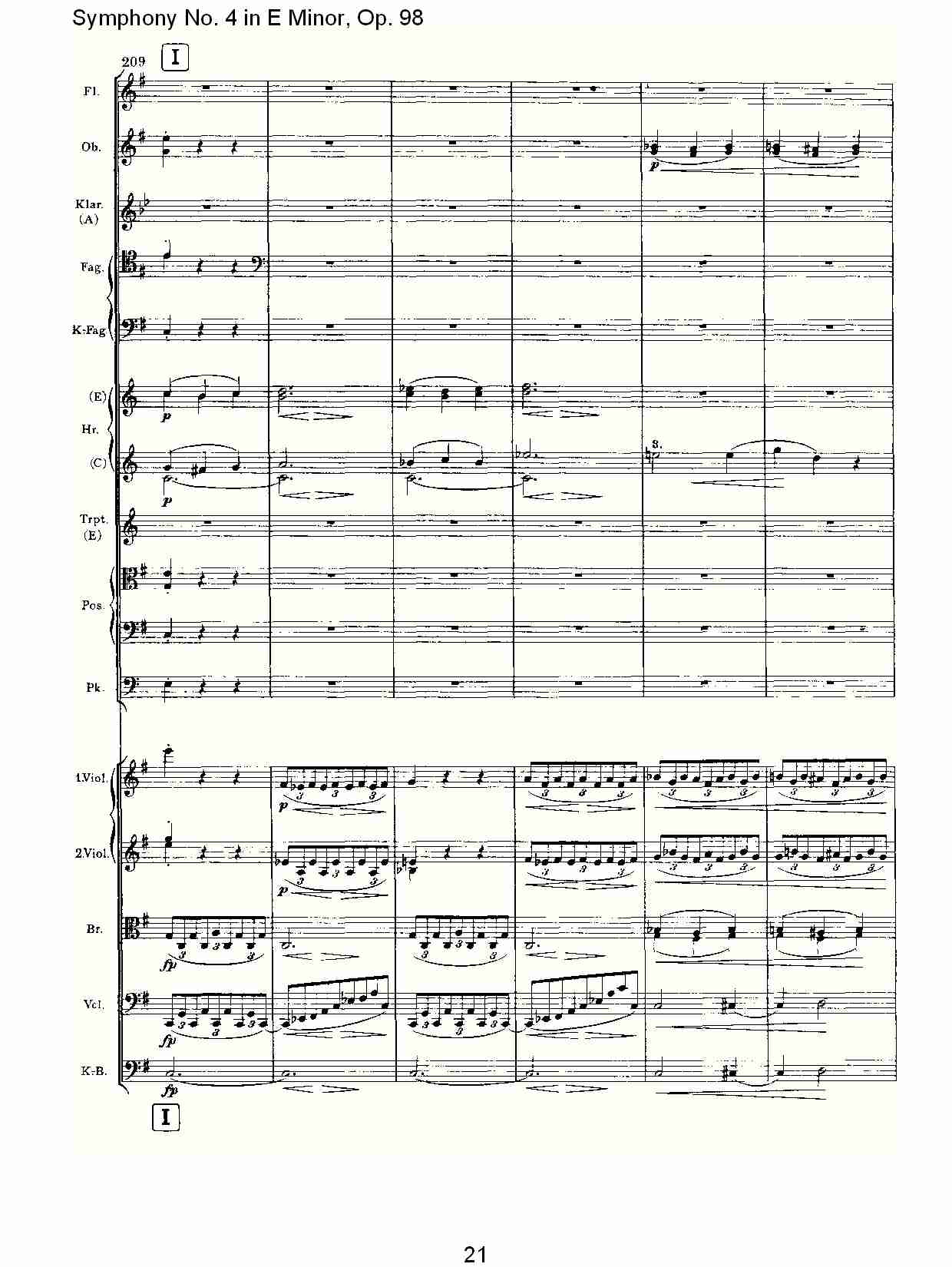 E小调第四交响曲, Op.98第四乐章（五）