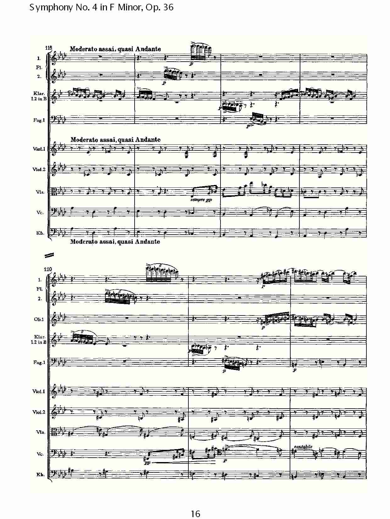 F小调第四交响曲,  Op. 36 第一乐章（四）
