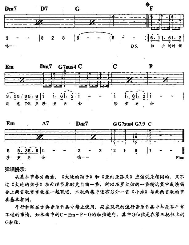 大地的孩子（吉他弹唱）