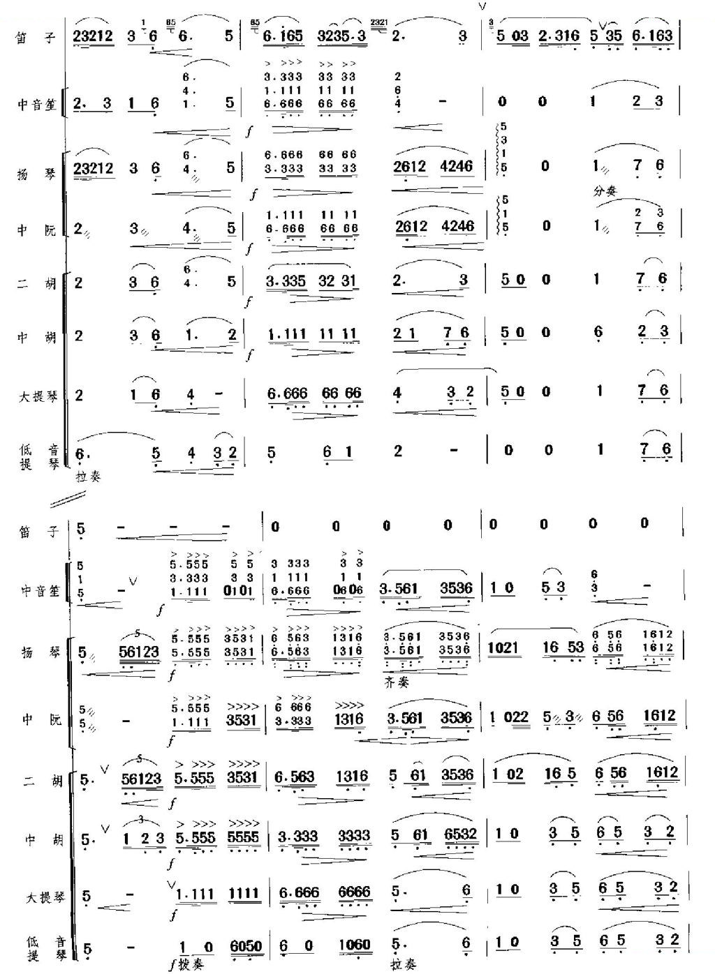 春到湘江总谱