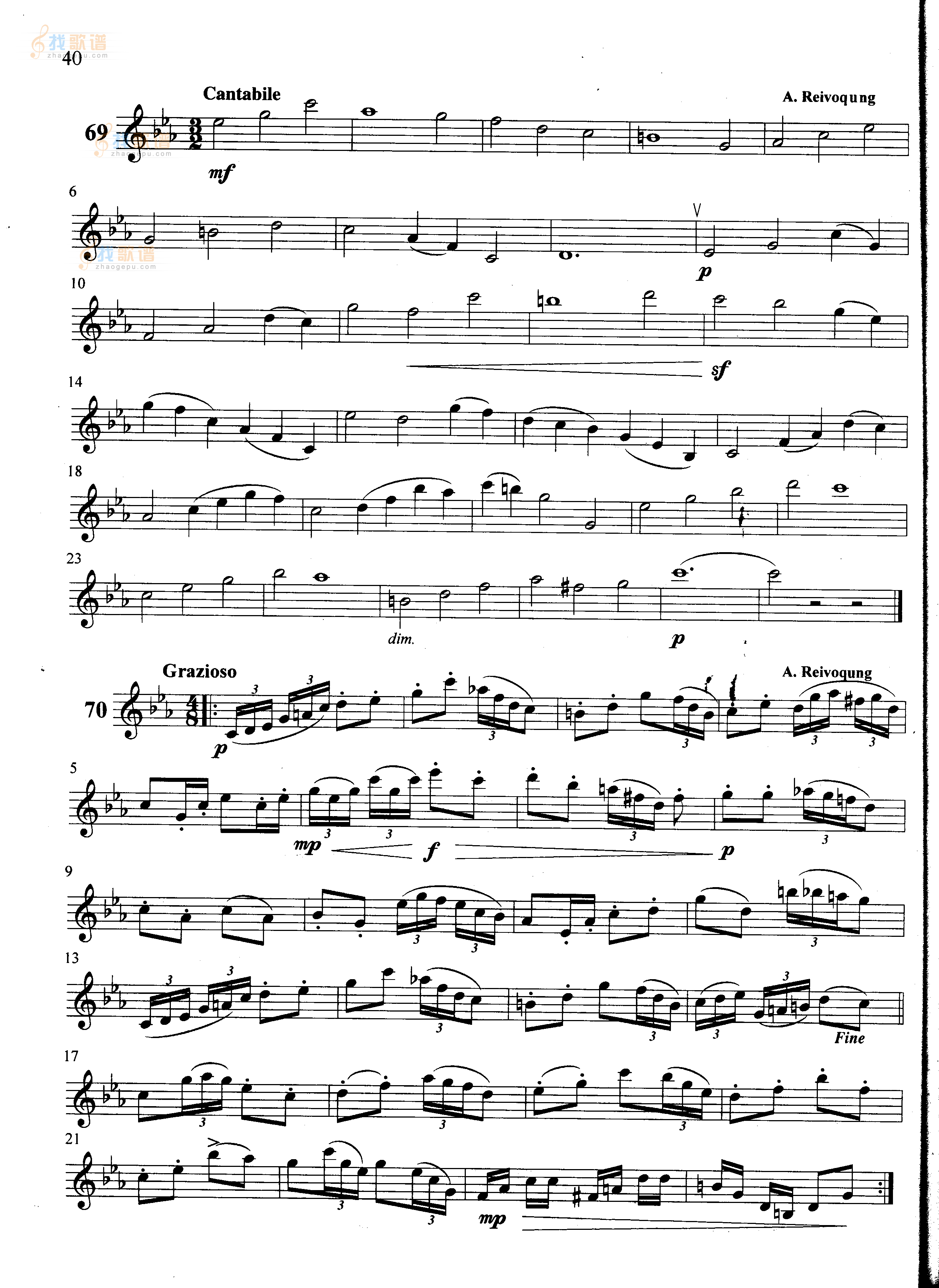萨克斯管练习曲第100—040页