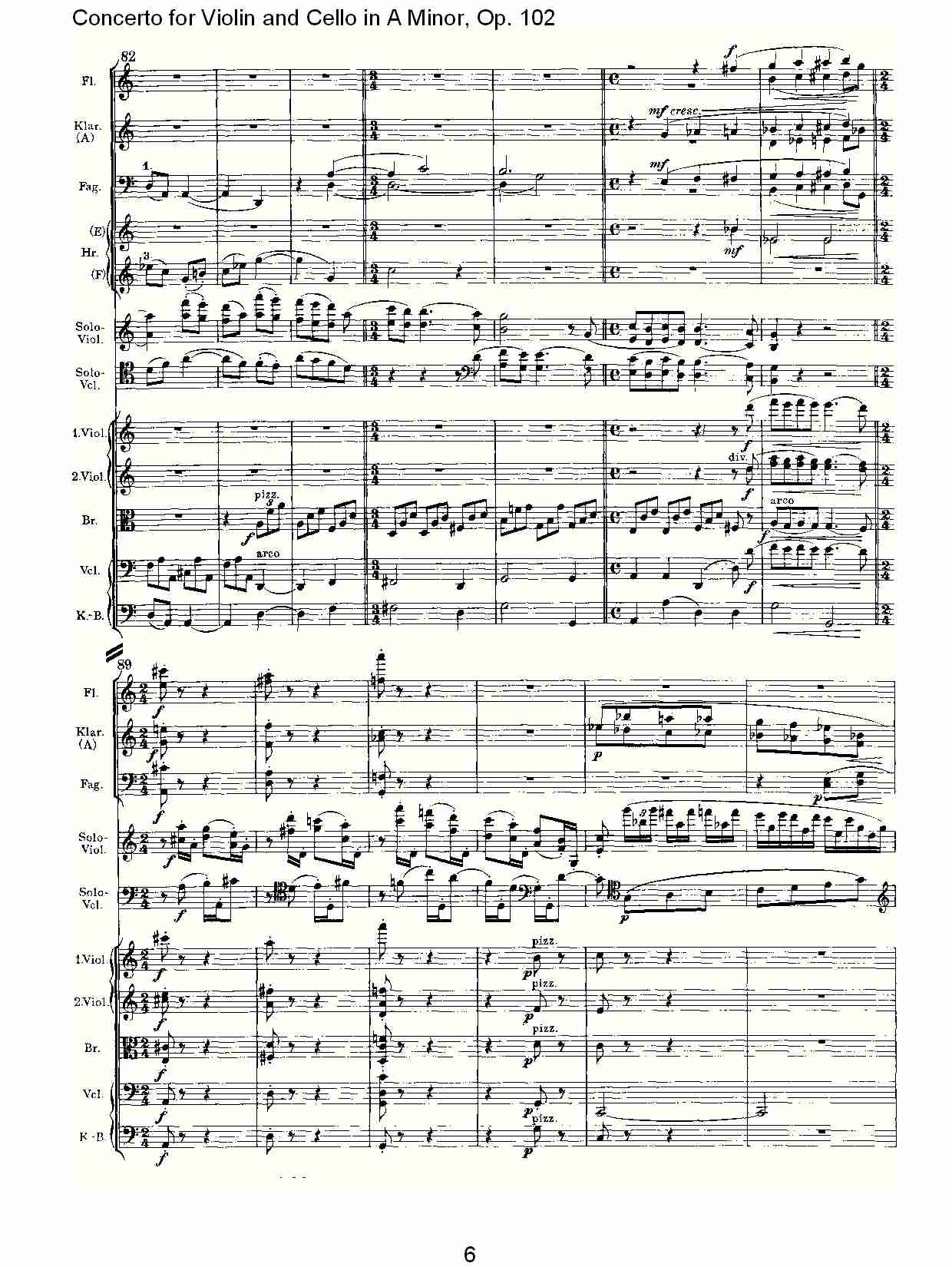 A小调小提琴与大提琴协奏曲, Op.102第三乐章（二）