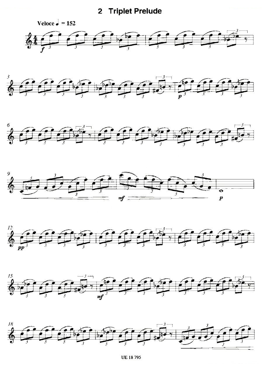 Triplet Prelude（12首现代风格练习曲之2）