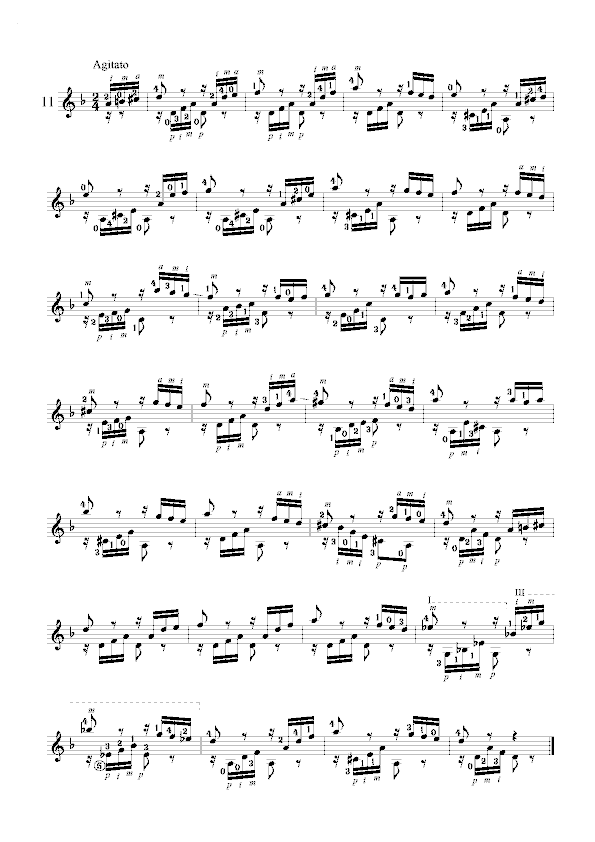 卡尔卡西练习曲11