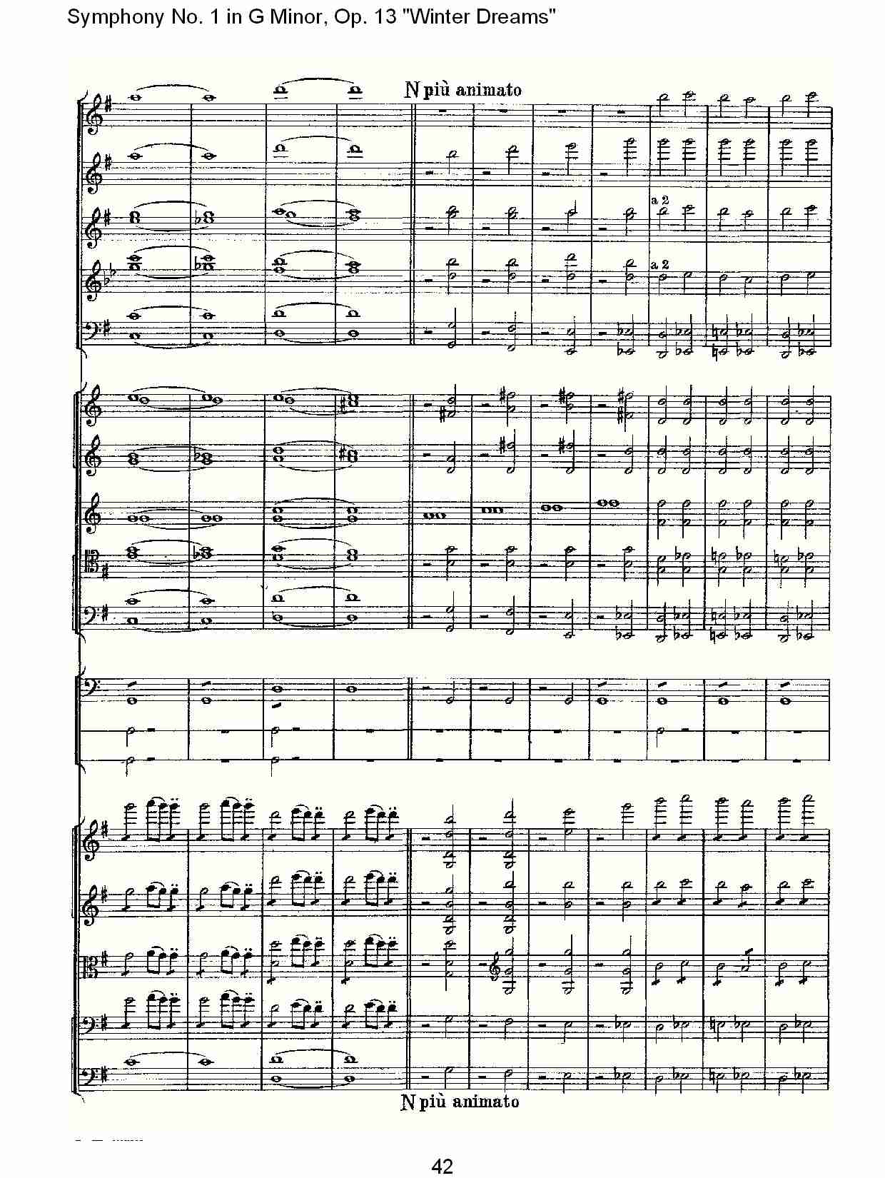 G小调第一交响曲,Op.13冬天的梦幻第四乐章（九）