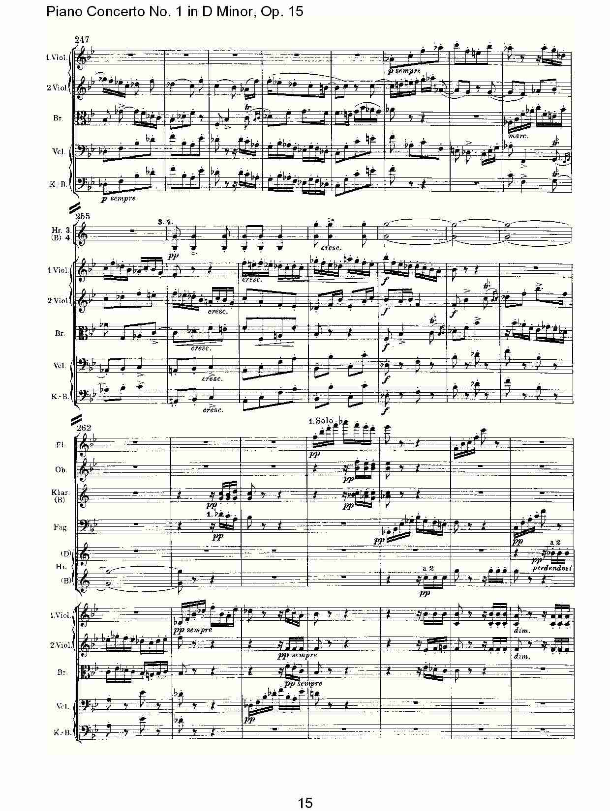 D小调钢琴第一协奏曲, Op.15第三乐章（三）