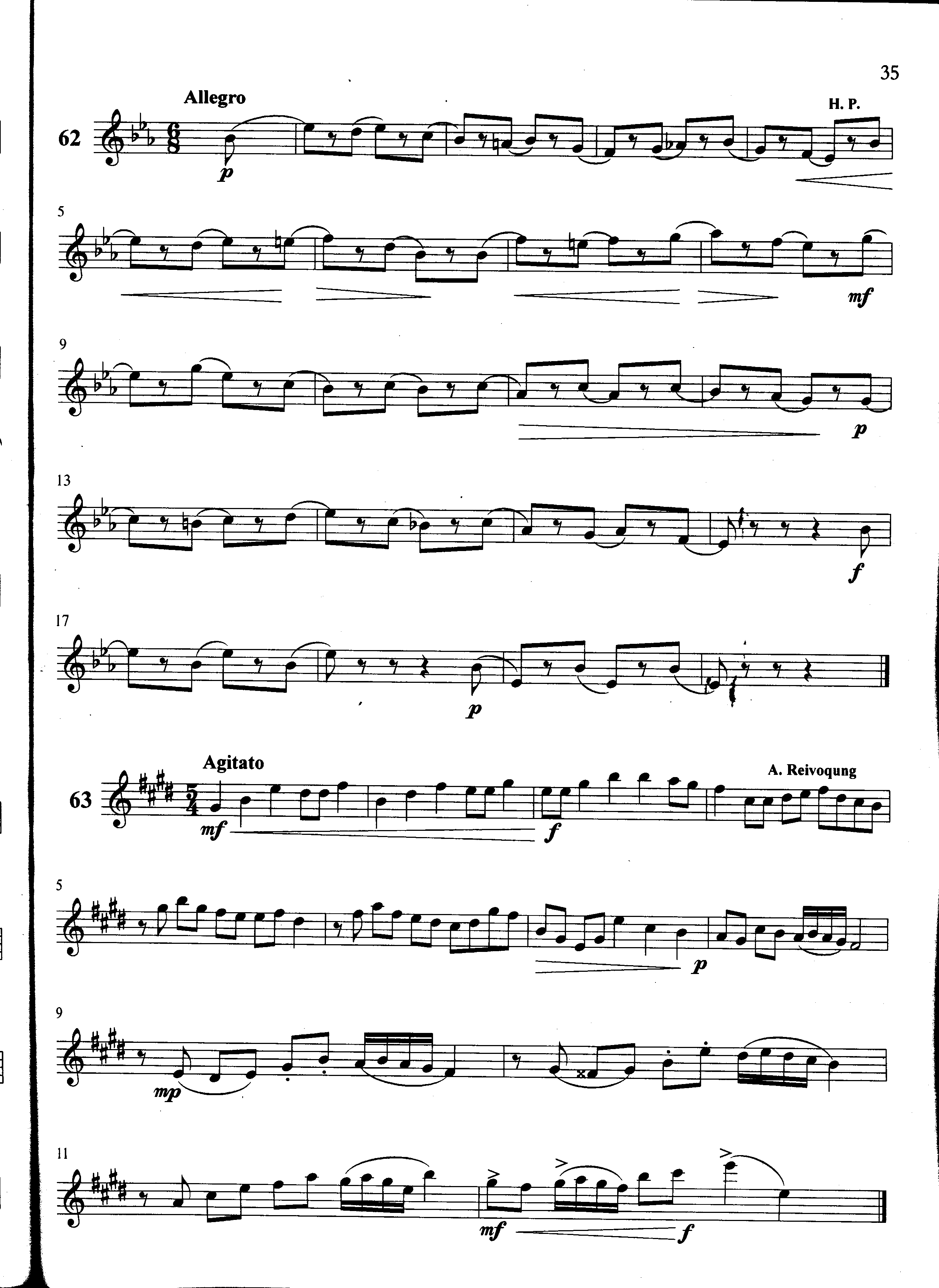 萨克斯管练习曲第100—035页