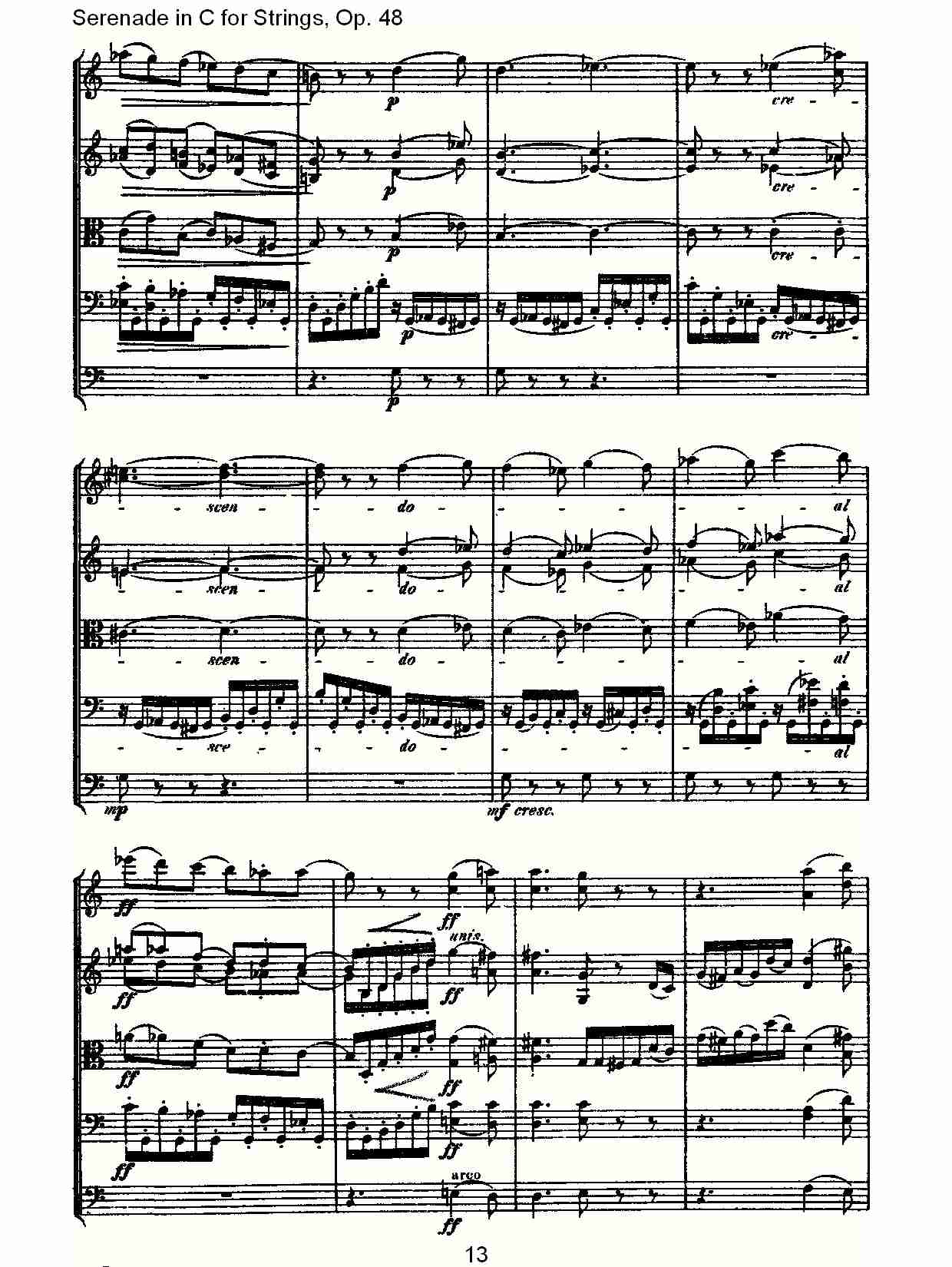 Serenade in C for Strings, Op.48  C调弦乐小夜曲，Op.48（三）