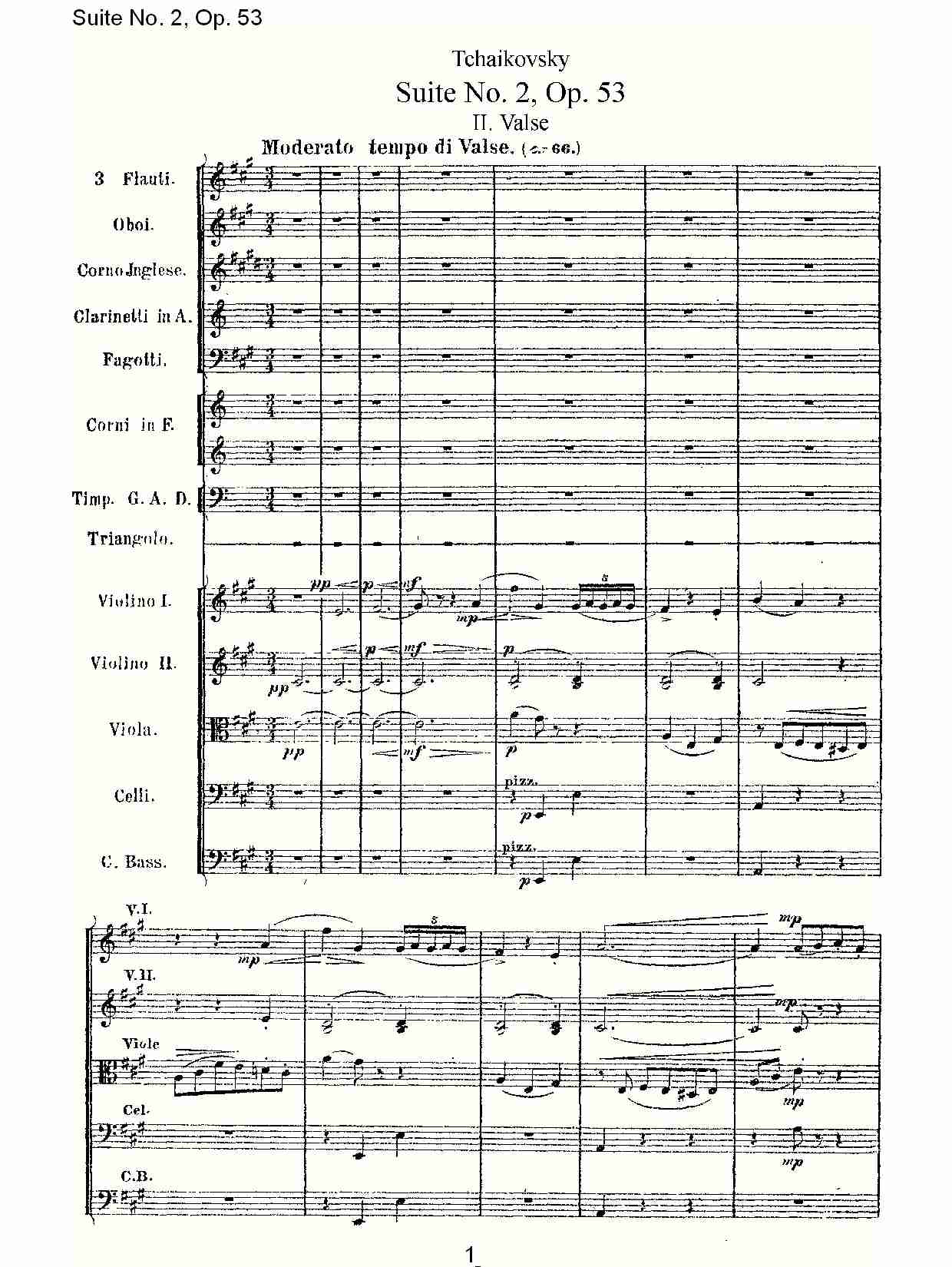 Suite No. 2, Op.53  第二套曲,Op.53第二乐章（一）