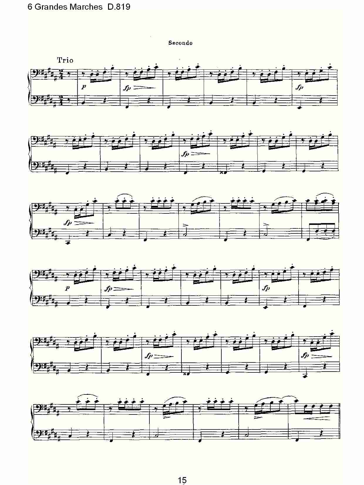 6 Grandes Marches D.819  6贵族进行曲D.819（三）